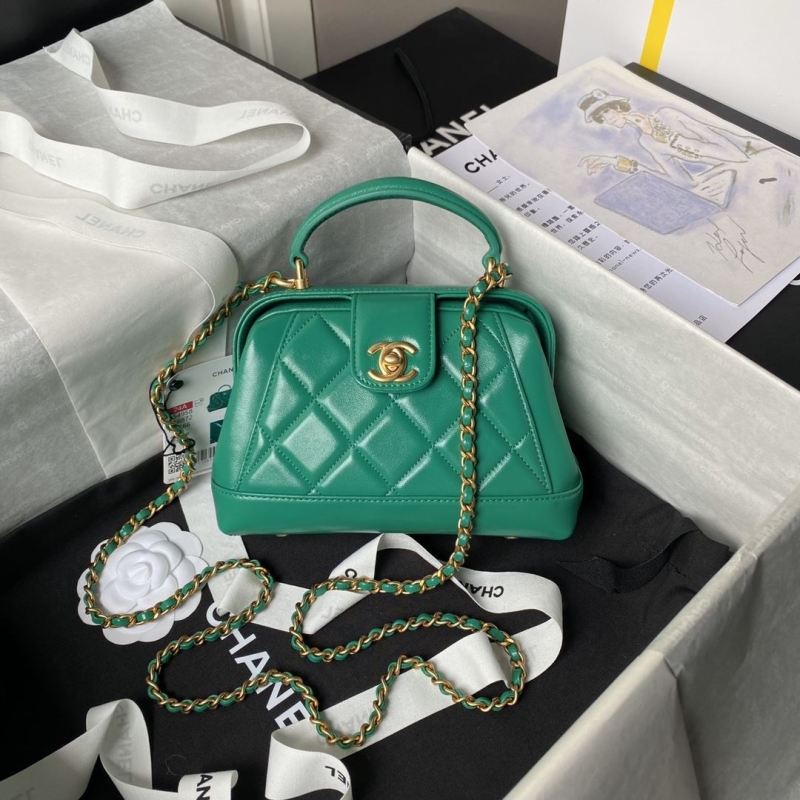 Ch*el top handle bags